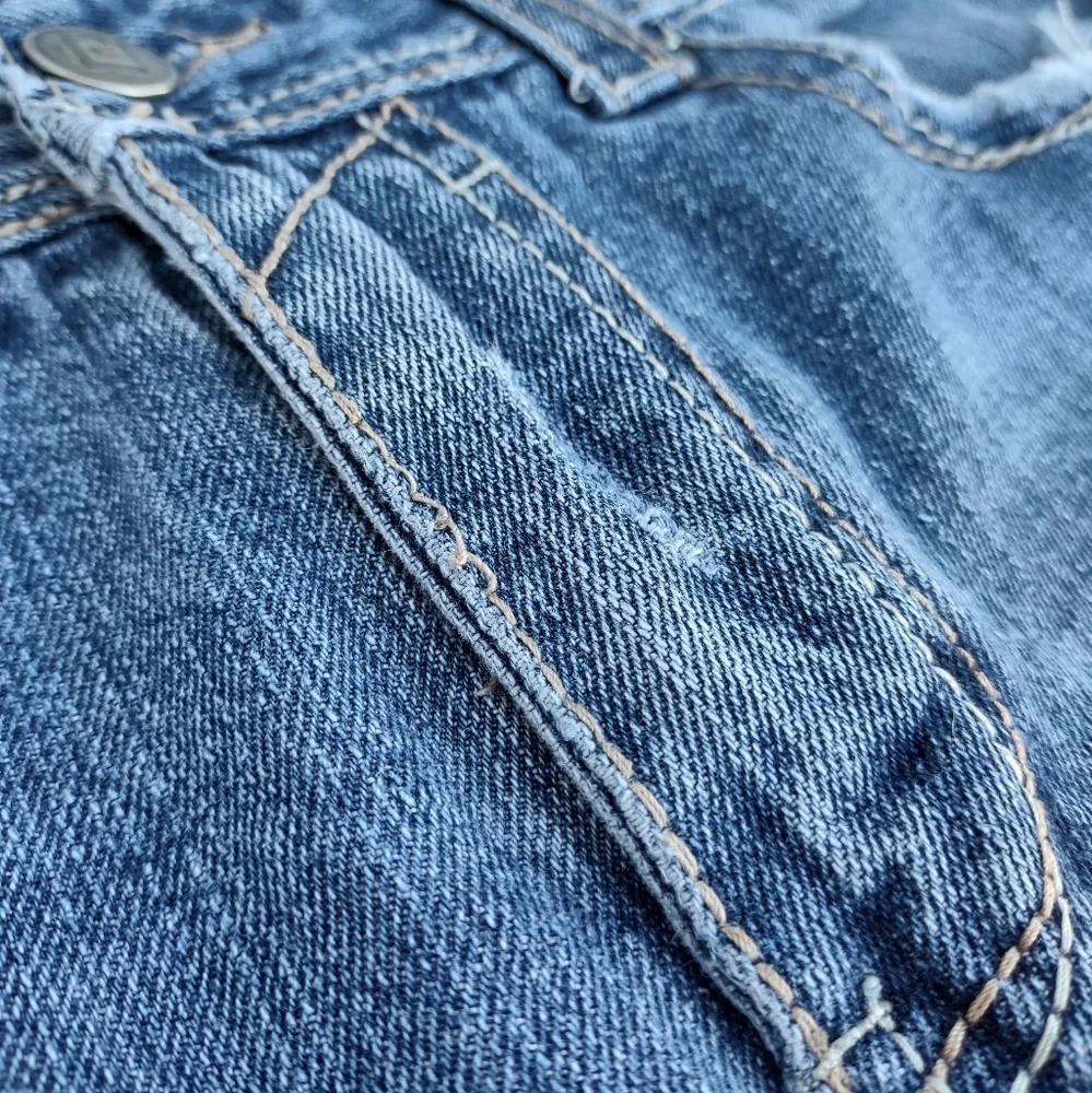 Black Premium Distressed Jeans Medium Wash 34x30 - Picture 11 of 14